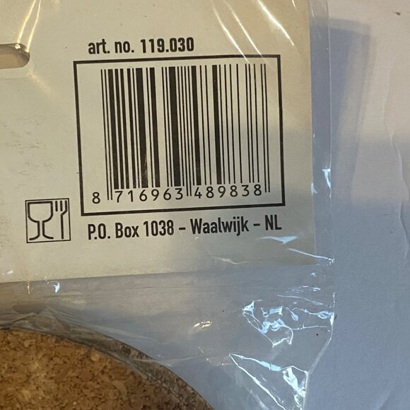 Xenos Home Collection 6-Piece Cork & Ceramic Coasters Dutch Windmill Design NEW - Picture 5 of 7